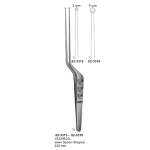 Forceps for Graspig Tissue, Tumers, Bayonet Shapes