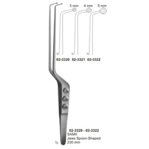 Forceps for Graspig Tissue, Tumers, Bayonet Shapes