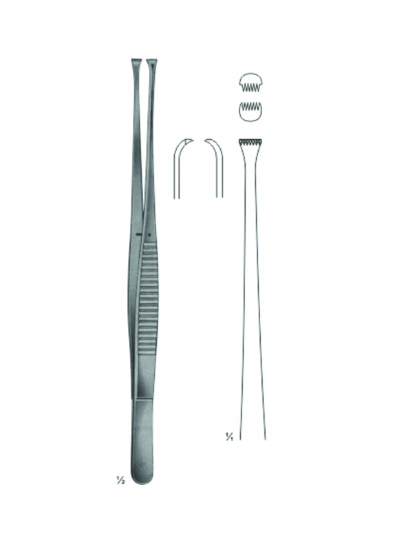 Tissue Forceps, Lung Dissecting Forceps, Intestinal Forceps