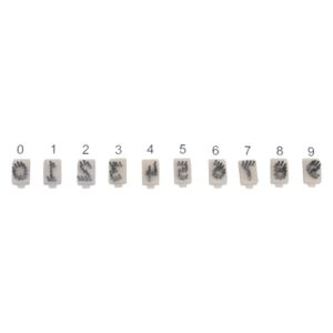 Tattoo Letter Set 0-9