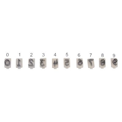 Tattoo Letter Set 0-9